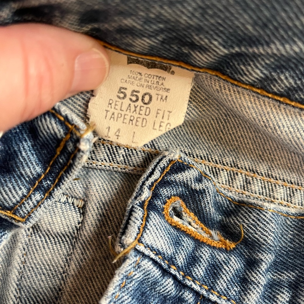 Vintage Levi’s - size 14 long- tapered leg.